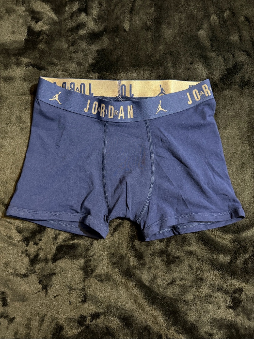 Jordan Youth Boy 11-13 Yrs Navy Stretch Boxer Briefs L 🏀